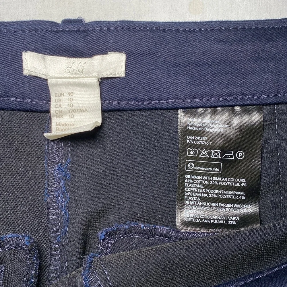 H&M Women's Navy Business Casual Pants Size 10 NWOT